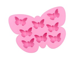 Molde silicona mariposa con 8 maripositas